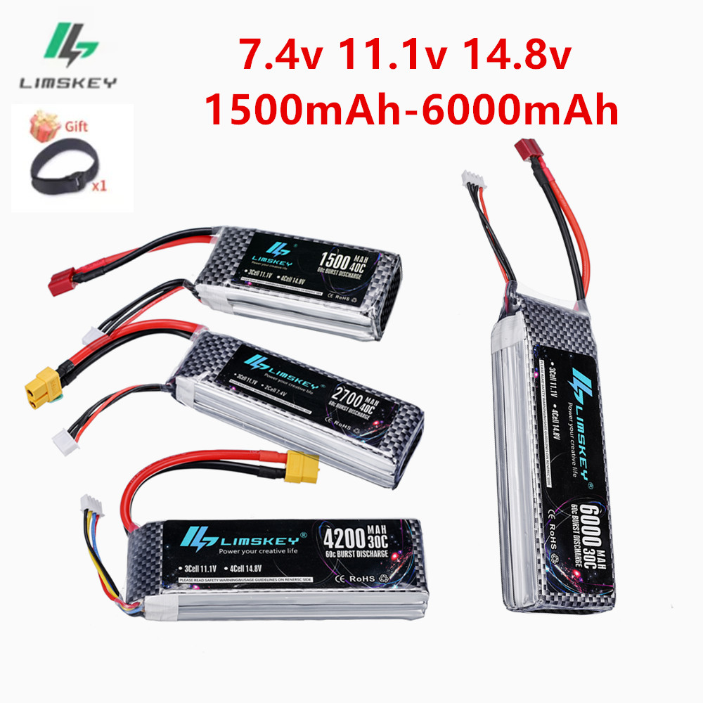 4S Lipo Battery 14.8V 6000Mah - Batería Lipo 2S 3S 4S 7,4