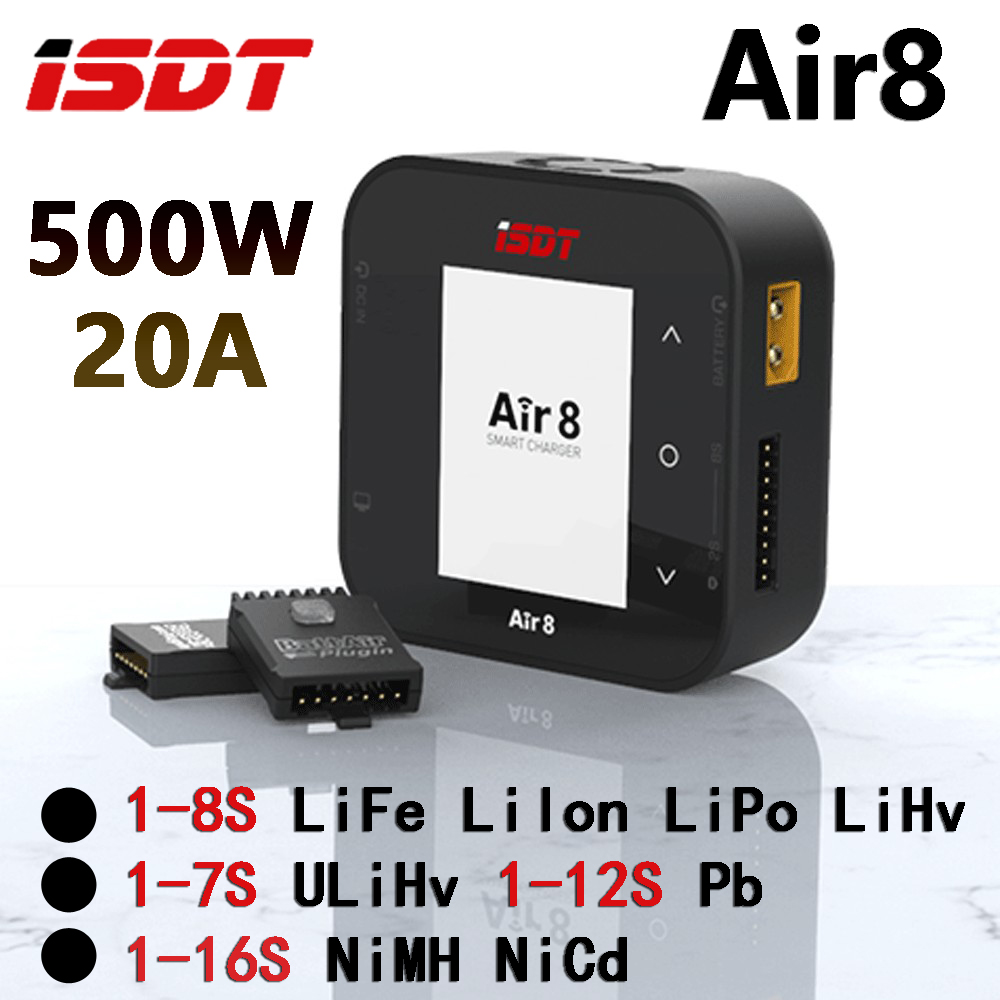 ISDT Air8 DC 500W cargador de  - Isdt Air8 8S Lipo Charger reseña y precio